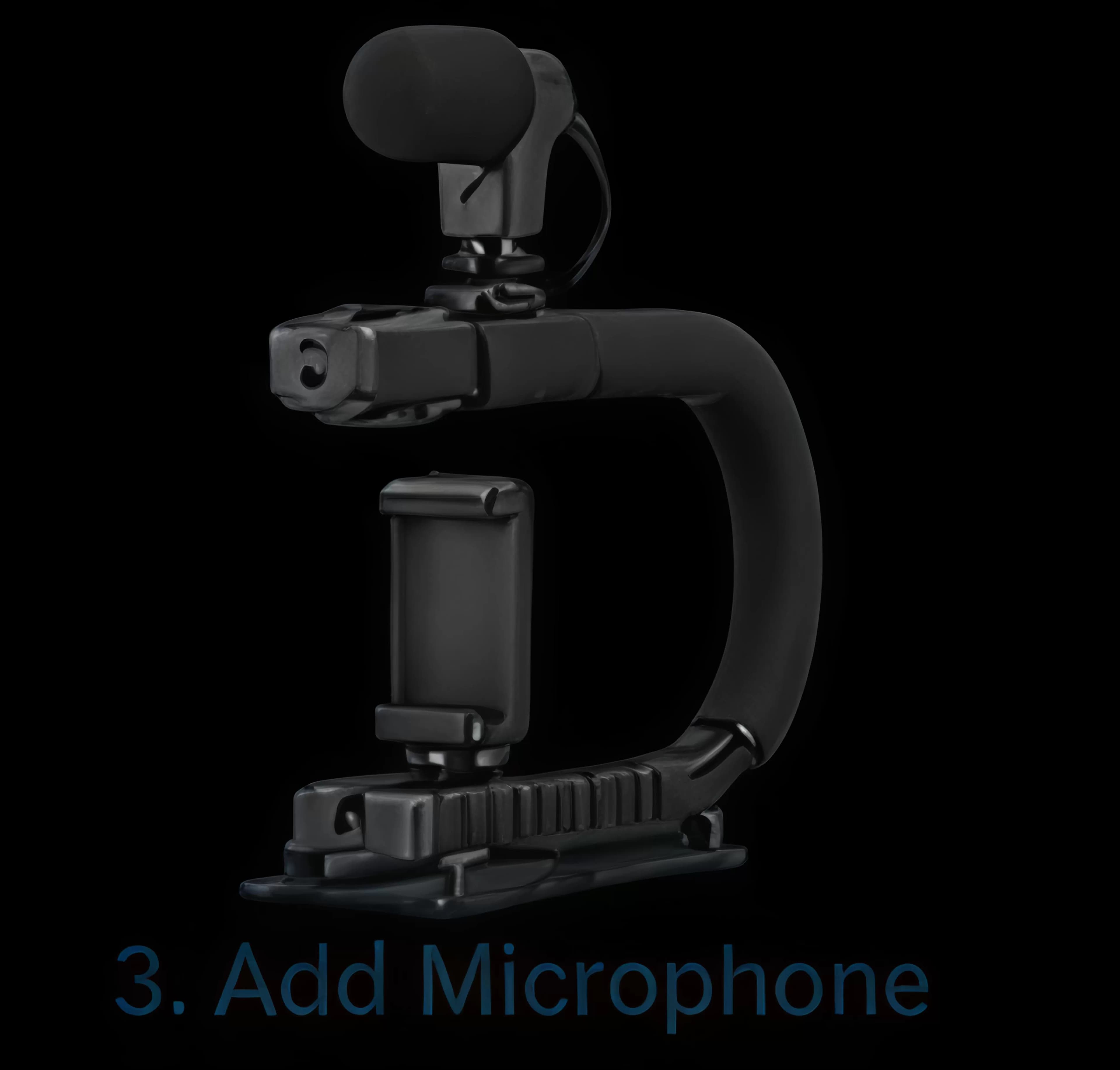 AY-49U U/C Shape Portable Handheld Video-Making Bracket Stabilizer Kit — image 3