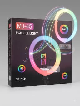 MJ-45 18-Inch RGB LED Fill Light with Multiple Phone Holders and Stand's Image