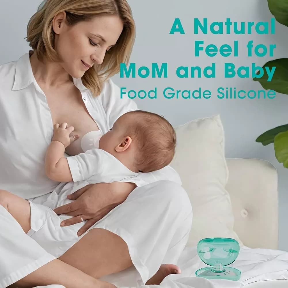 CheriBaby 24mm Nipple Shield for Breastfeeding – Soft Silicone with Carrying Case — image 2