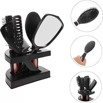 5pcs Hair Salon Comb and Mirror Set — image 1