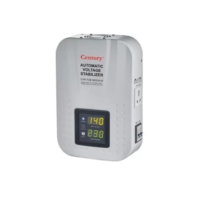 Century Wall Mounted 5000W Automatic Voltage Digital Stabilizer | CVRTUB 5000VA-B — image 1