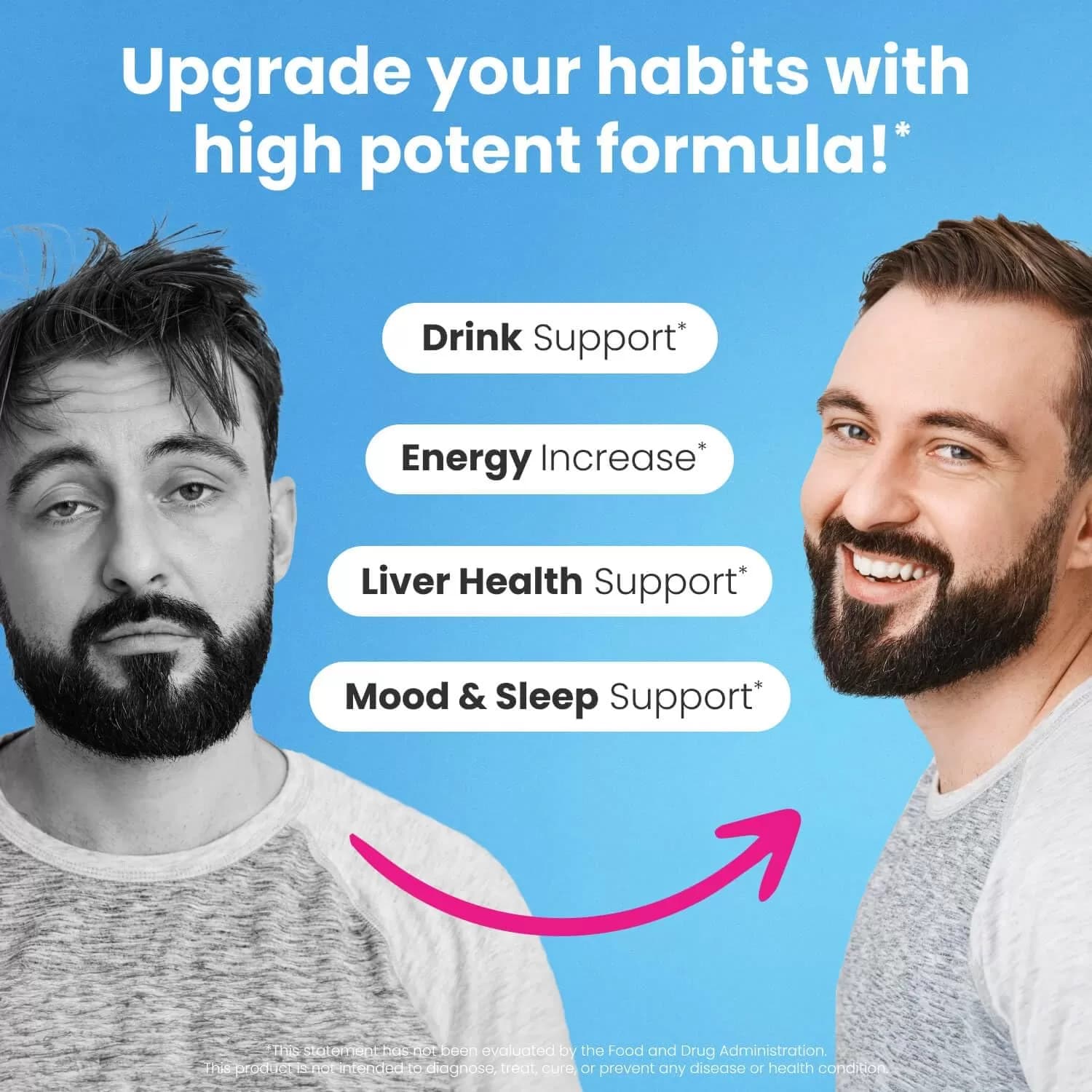 NoMoreDrinks Anti-Alcohol Craving & Liver Detox Support Supplement – 11-in-1 Herbal Formula with Organic Milk Thistle & 5-HTP – Fast-Acting Craving Relief & Energy Support – 1 Tub (Tablet Form) — image 6
