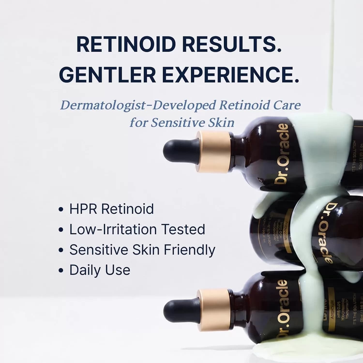 DR. ORACLE Retino Tightening HPR Retinoid Ampoule 30ml – Korean Anti-Aging Serum for Wrinkles, Fine Lines, Firming & Radiance, Dermatologist-Founded Skincare — image 2