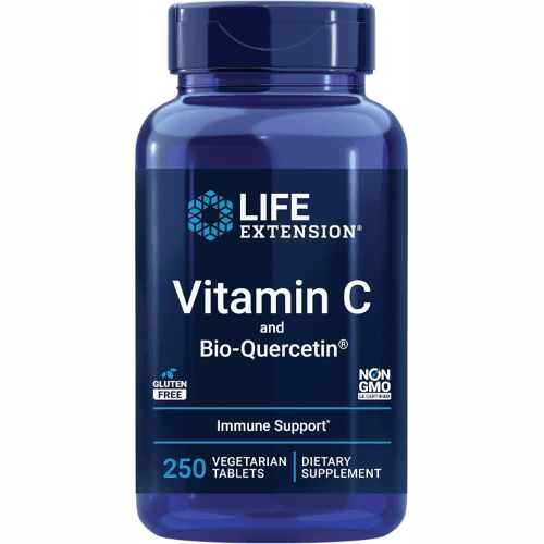 Life Extension Vitamin C and Bio-Quercetin, Immune Support, 250 Tablets — image 2