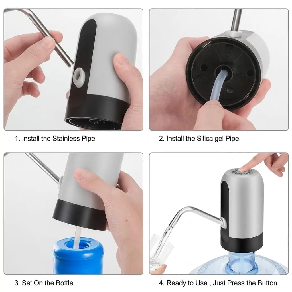 Portable USB rechargeable water dispenser pump — image 3
