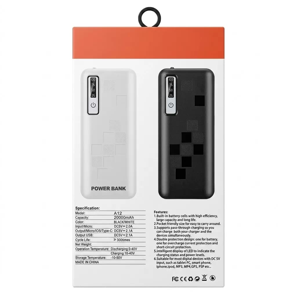 A12 IFRL 20,000mAh Fast charging Powerbank — image 3
