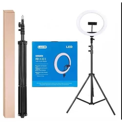 LJJ-30 12 inches LED Ringlight kit with heavy duty Tripod stand — image 3