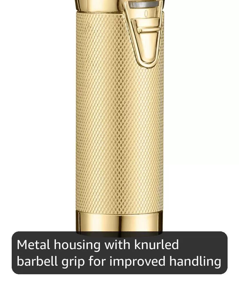 BaBylissPRO GoldFX FX787NG Professional Cordless Hair Trimmer – High-Torque Brushless Motor, DLC Titanium T-Blade, USB-C Charging, Gold — image 6