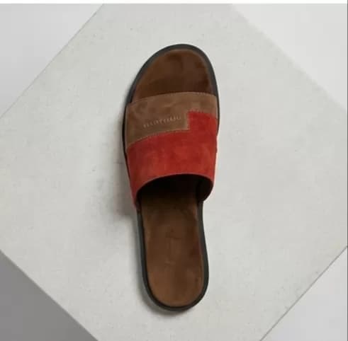 Men's Color-Block Suede Slip-On Casual Sandals — image 6
