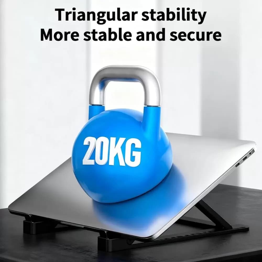 Adjustable Laptop Stand, 6-Level Foldable, Ventilated, for 10-15.6 Inch — image 3