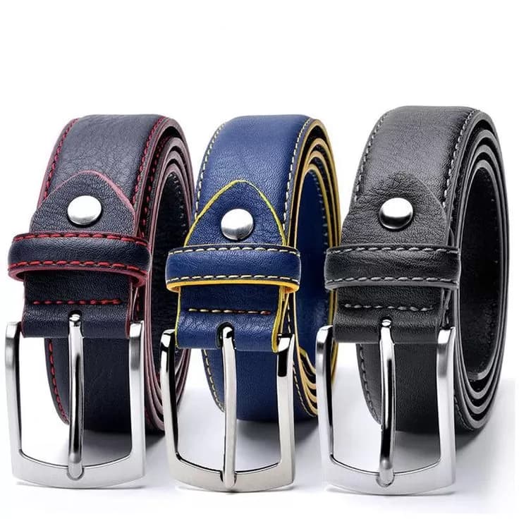 Classic Premium Leather Pin Buckle Belt — image 1