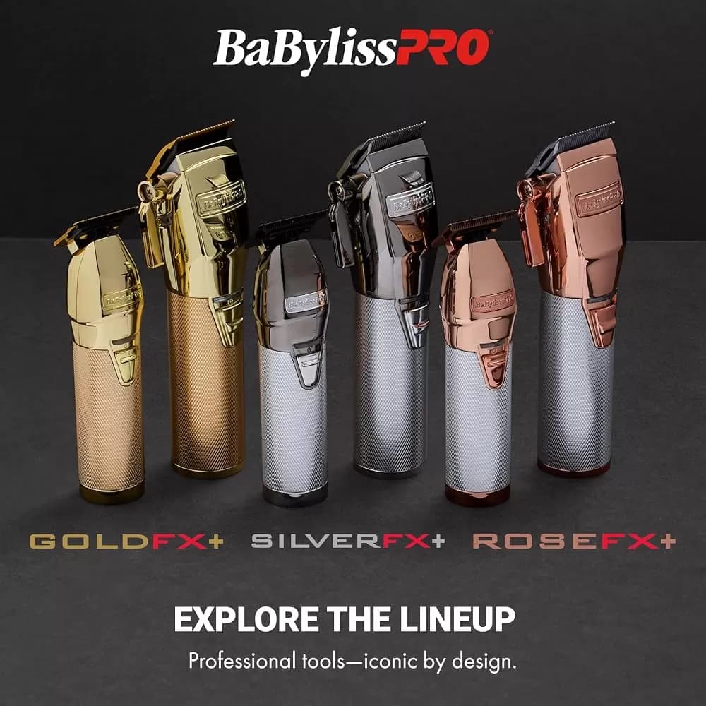 BaBylissPRO GoldFX FX787NG Professional Cordless Hair Trimmer – High-Torque Brushless Motor, DLC Titanium T-Blade, USB-C Charging, Gold — image 10