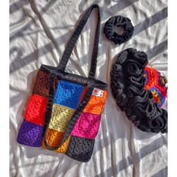 Crochet tote bag's Image