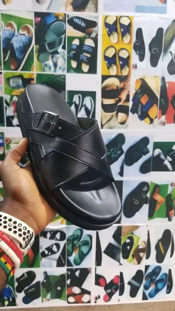 CrossFit Executive Leather Strap Sandal – Black — image 1