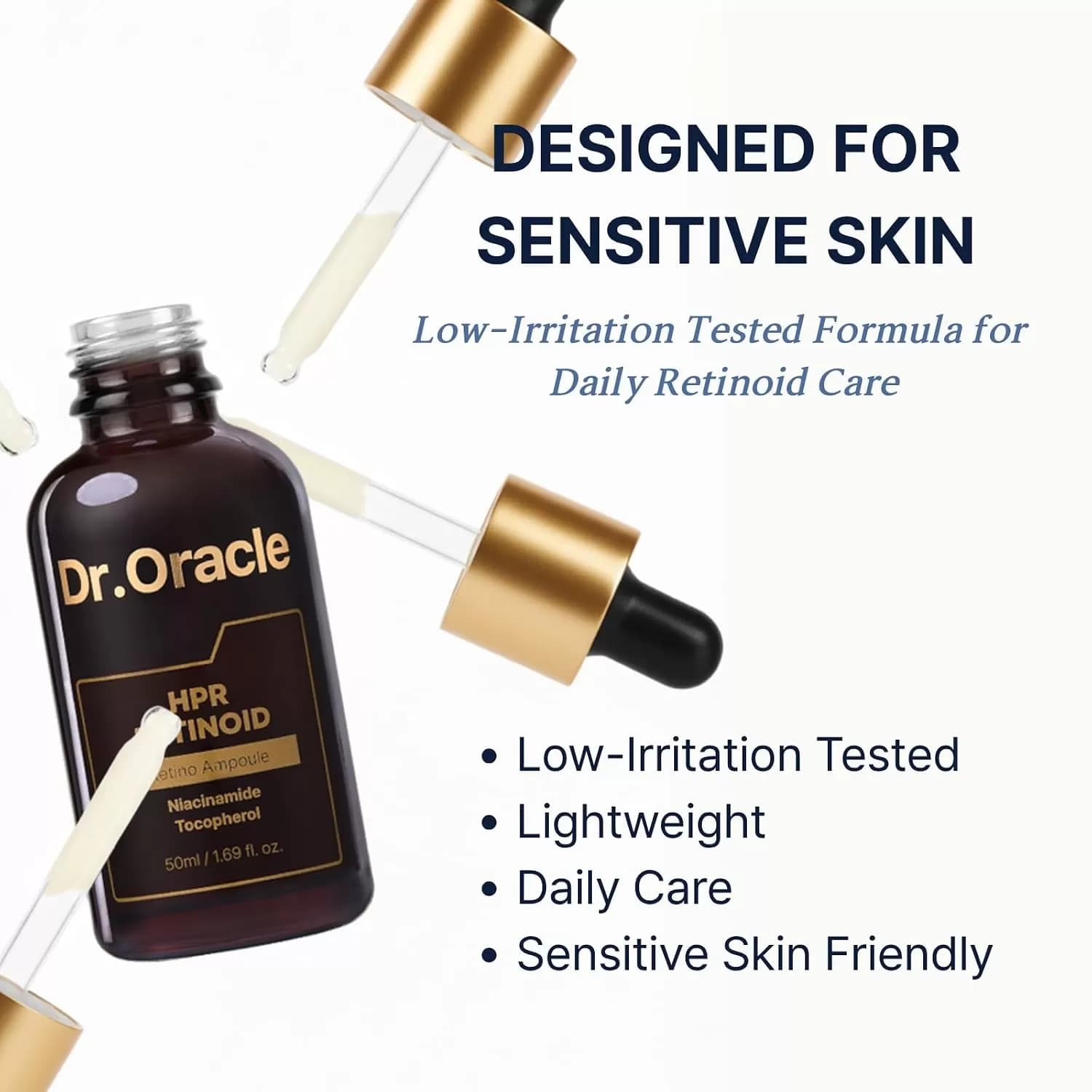 DR. ORACLE Retino Tightening HPR Retinoid Ampoule 30ml – Korean Anti-Aging Serum for Wrinkles, Fine Lines, Firming & Radiance, Dermatologist-Founded Skincare — image 5