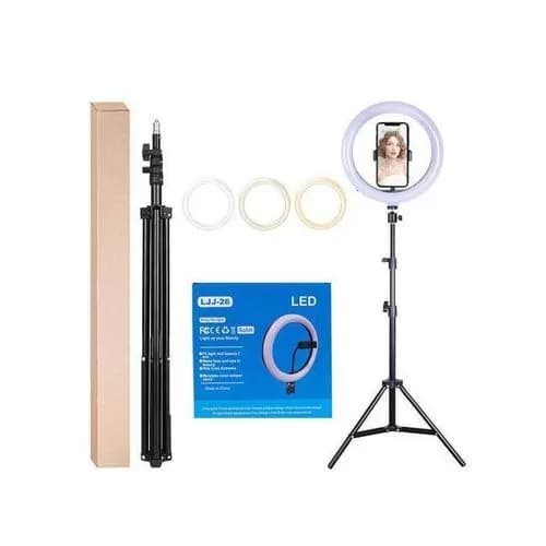 LJJ-26 10 inches LED Ringlight with Tripod stand — image 1