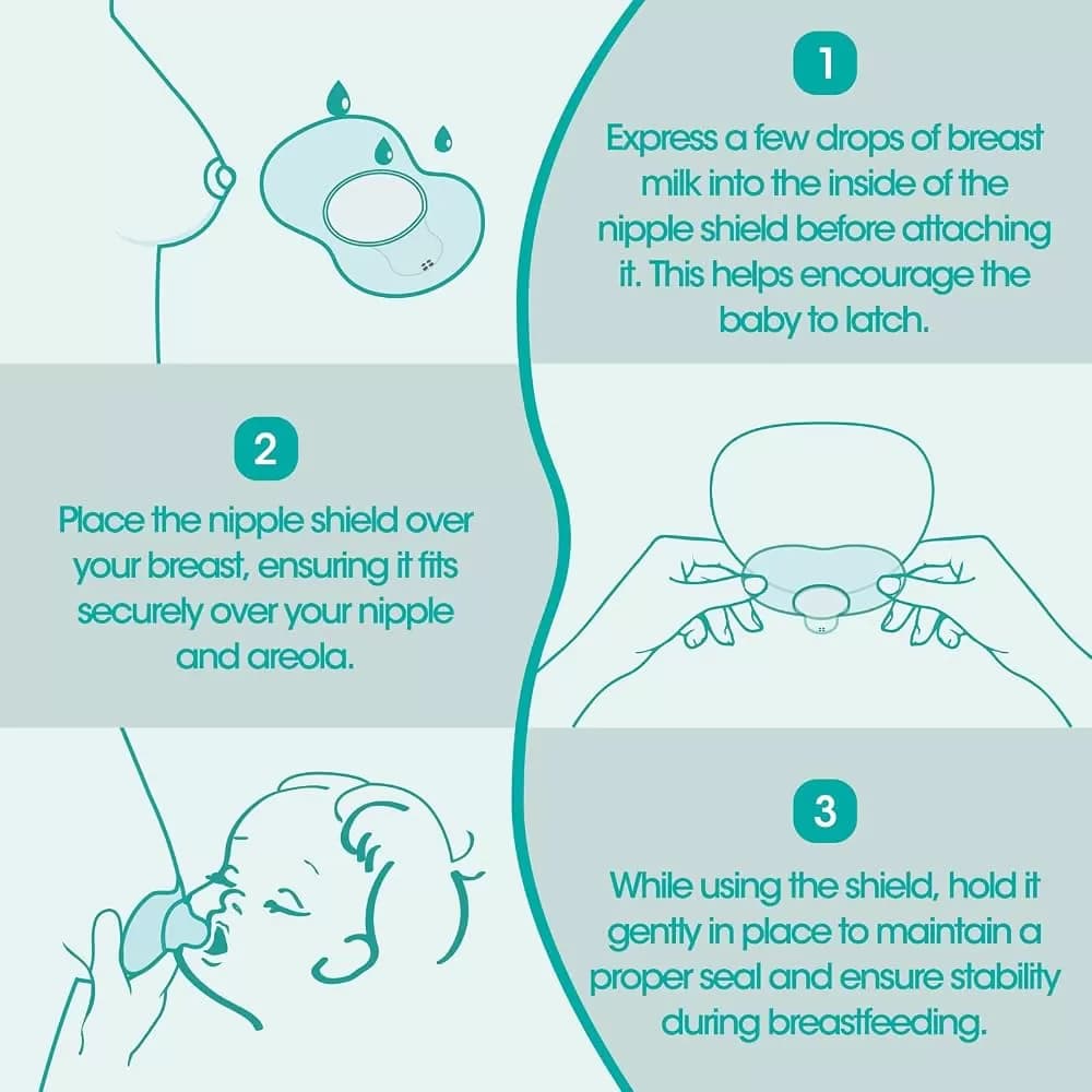 CheriBaby 24mm Nipple Shield for Breastfeeding – Soft Silicone with Carrying Case — image 5