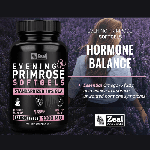 Zeal Naturals Evening Primrose Oil – Natural-Sourced Hormone Support Product Description — image 7