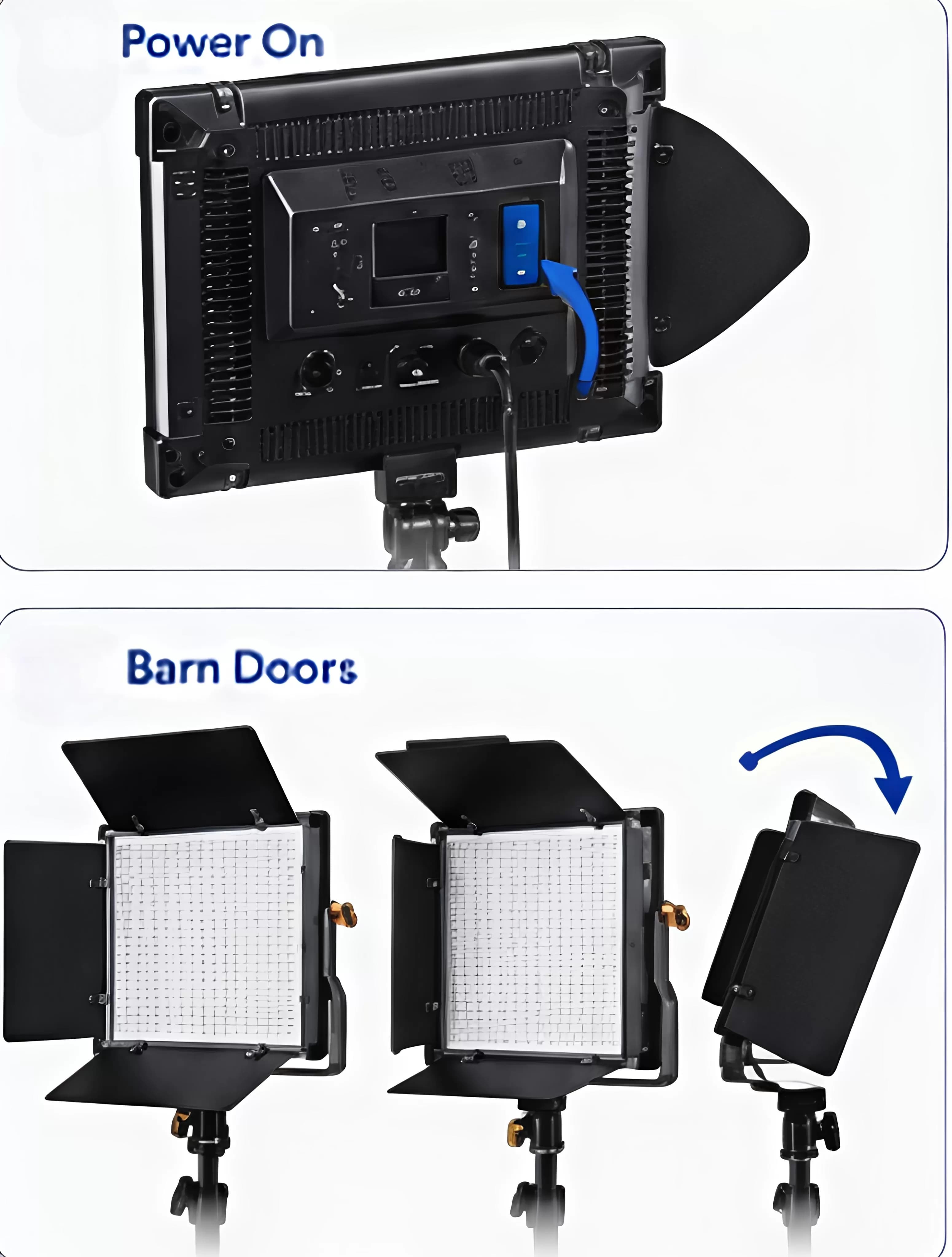 Pro LED 600 Varicolor Photo & Video LED Light Kit with Stand — image 5