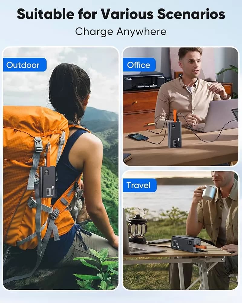 Liahomco 80,000mAh Portable Power Bank – 30W PD Fast Charging, 5 Outputs & LED Display — image 8