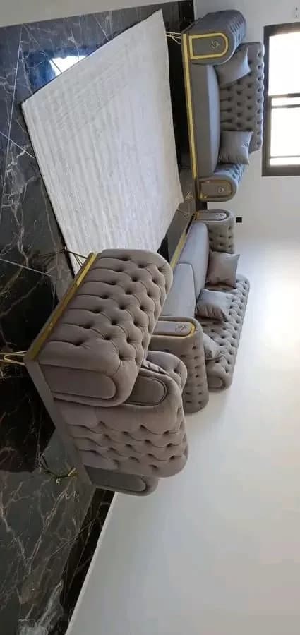 Luxury Chesterfield Living Room Sofa Set — image 1