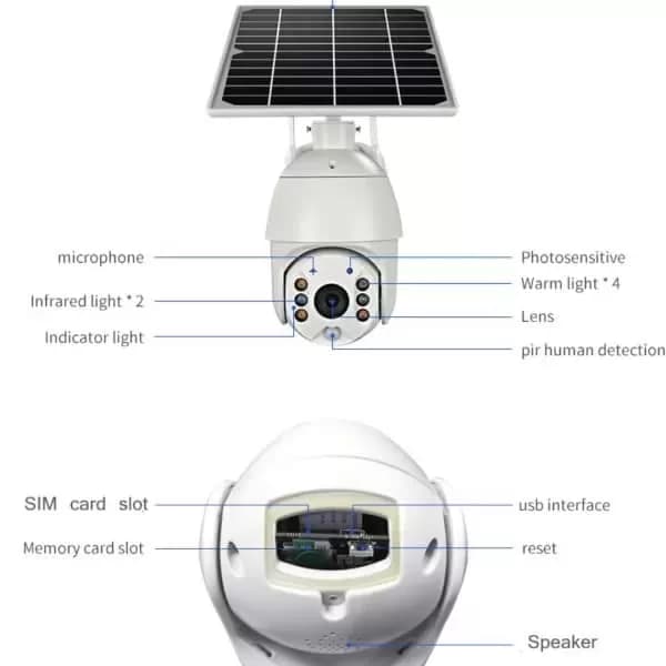 Ubox Single Lens 4G Solar PTZ Camera — image 2