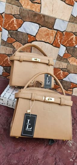 LOCH Classic Tan Structured Satchel & Crossbody Handbag's Image