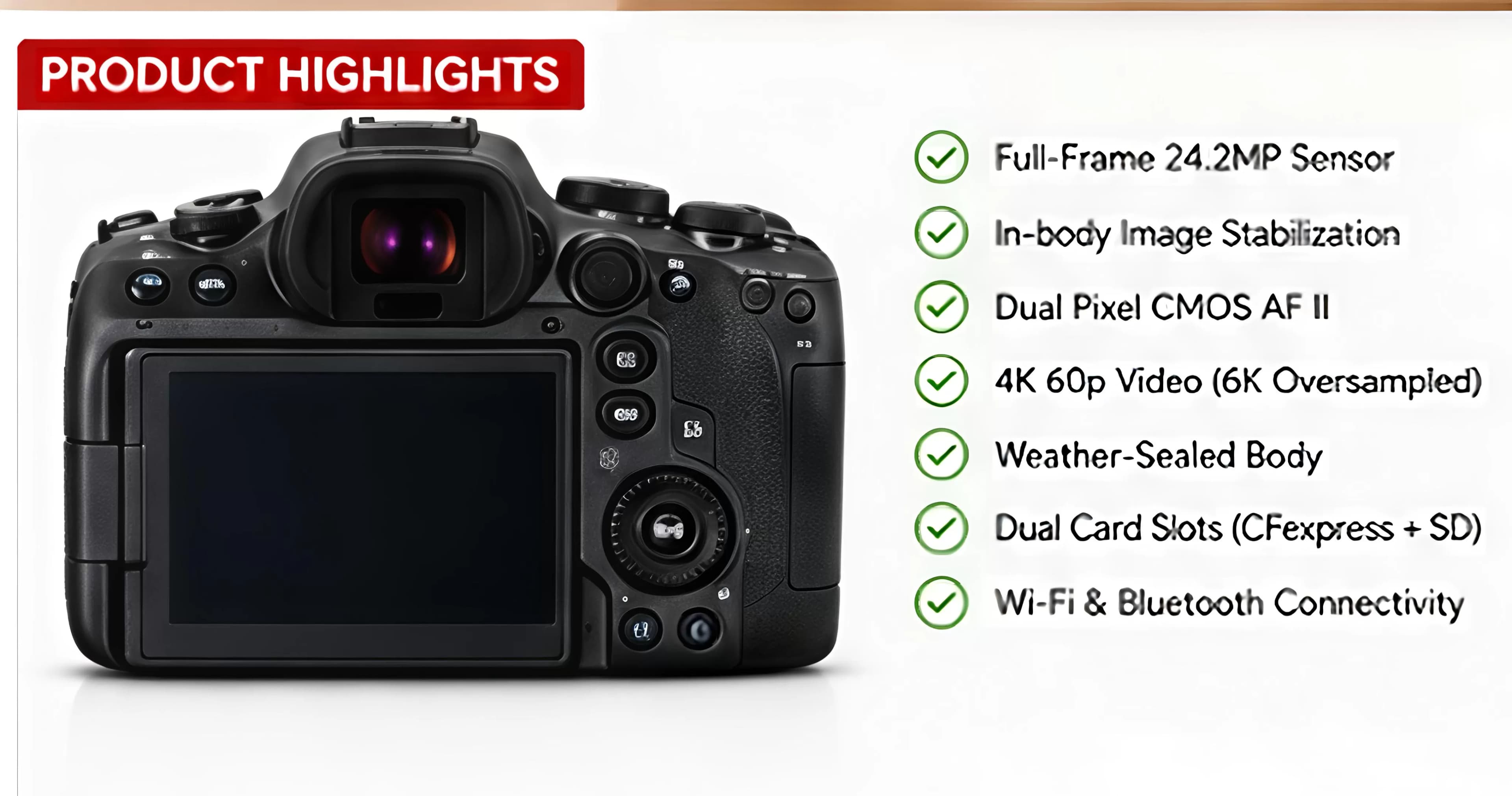 Canon EOS R6 Mark II Full-Frame Mirrorless Camera with RF 50mm F1.8 STM Lens Kit — image 2