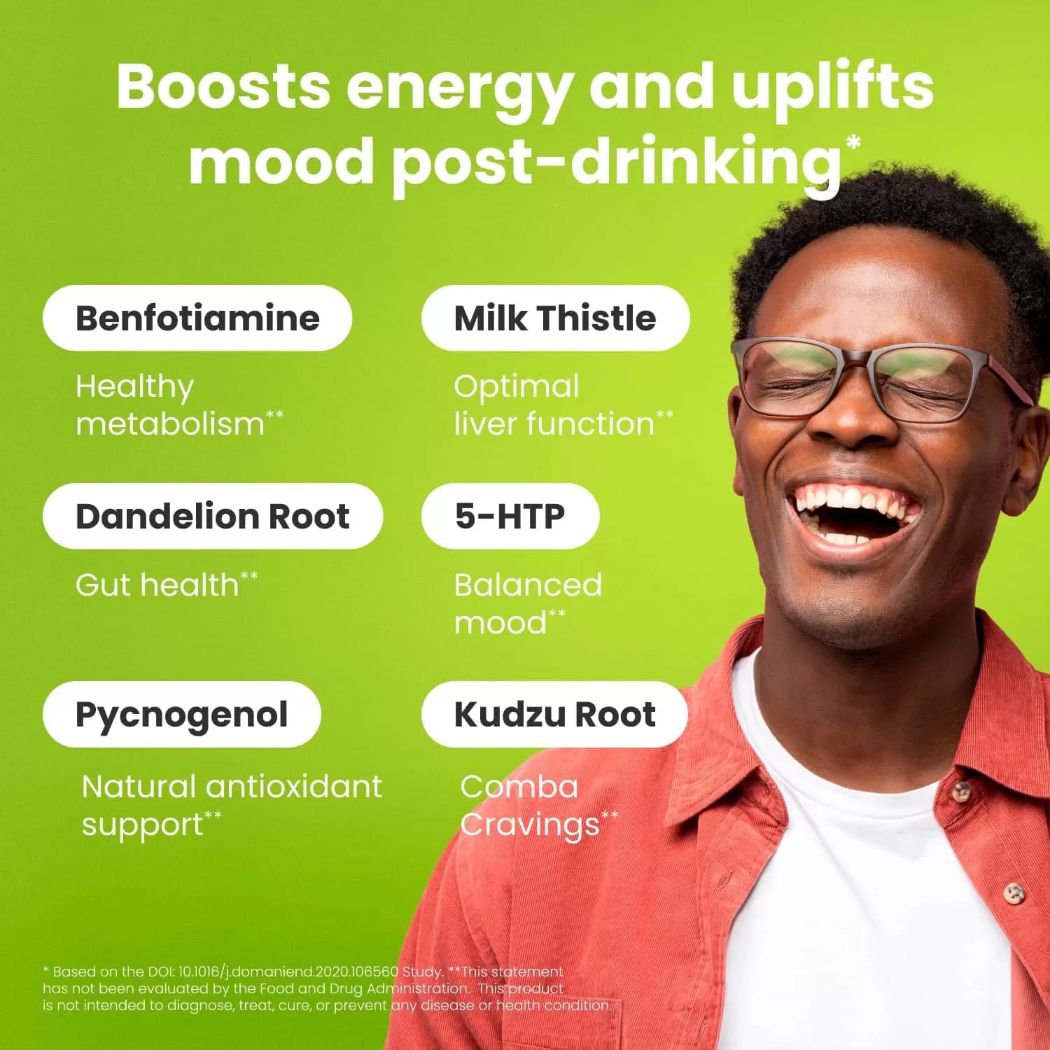 NoMoreDrinks Anti-Alcohol Craving & Liver Detox Support Supplement – 11-in-1 Herbal Formula with Organic Milk Thistle & 5-HTP – Fast-Acting Craving Relief & Energy Support – 1 Tub (Tablet Form) — image 8