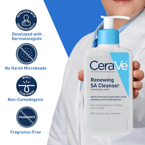 CeraVe Renewing Salicylic Acid Cleanser – Gentle BHA Exfoliating Face Wash — image 5