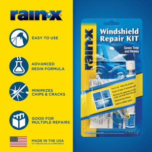 Rain-X 600001 Windshield Repair Kit – Durable Resin Chip & Crack Fixer for Laminated Glass, Universal Fit, Quick DIY Solution — image 1