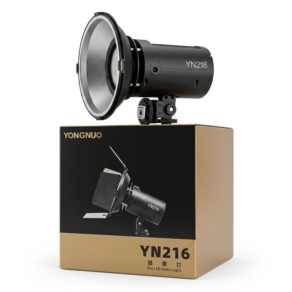 YONGNUO YN216 YN-216 LED Video Light with Adjustable 3200K-5600K Color Temperature and 4 Color Plates for Canon Nikon DSLR Camera — image 7