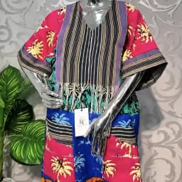 Boubou gown (100% cotton Ankara)'s Image