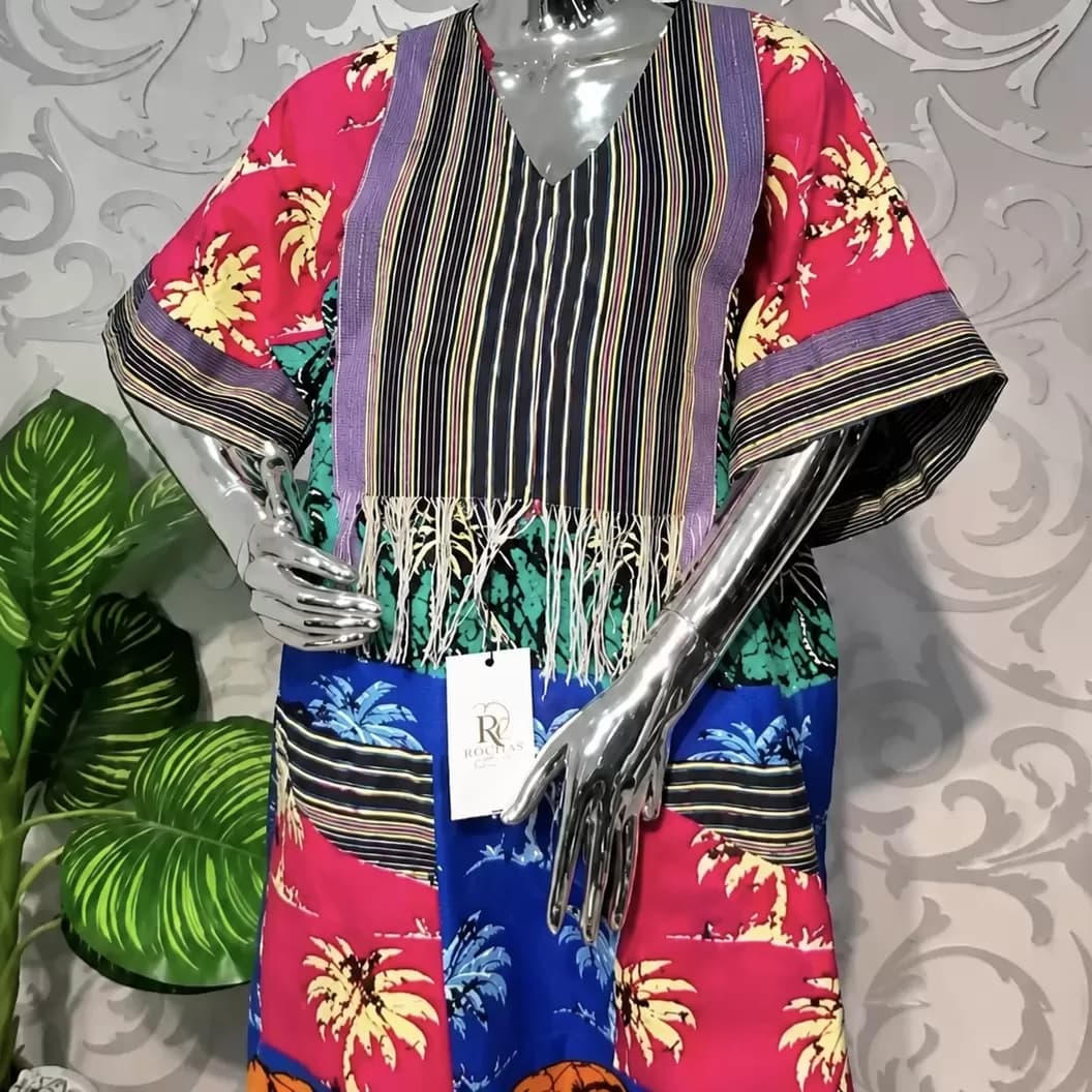 Boubou gown (100% cotton Ankara) — image 1