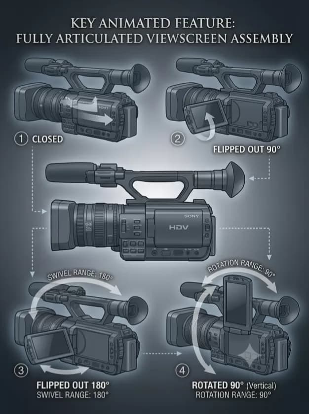 Sony HDV 1080i Professional 3CCD Camcorder — image 3