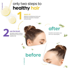 ArtNaturals Organic Rosemary & Castor Hair Growth Oil + Scalp Massager Set – Nourishing & Strengthening Formula — image 2