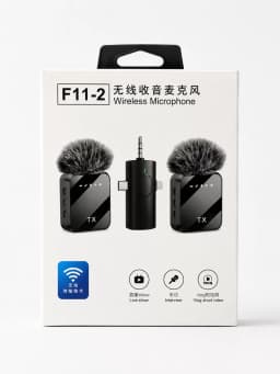 F11-2 Wireless Microphone – Dual Transmitter Lavalier Microphone Set's Image