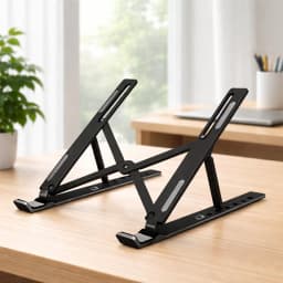 Portable Foldable Laptop Stand – Adjustable Ergonomic Desk Riser for Laptops & Tablets's Image